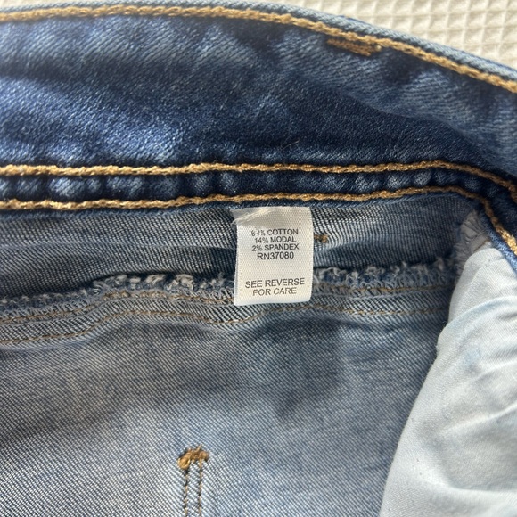 Women’s EST. 1946 Denim Classic Jeans Cut/Stitched Knees Size 20W - Picture 3 of 10